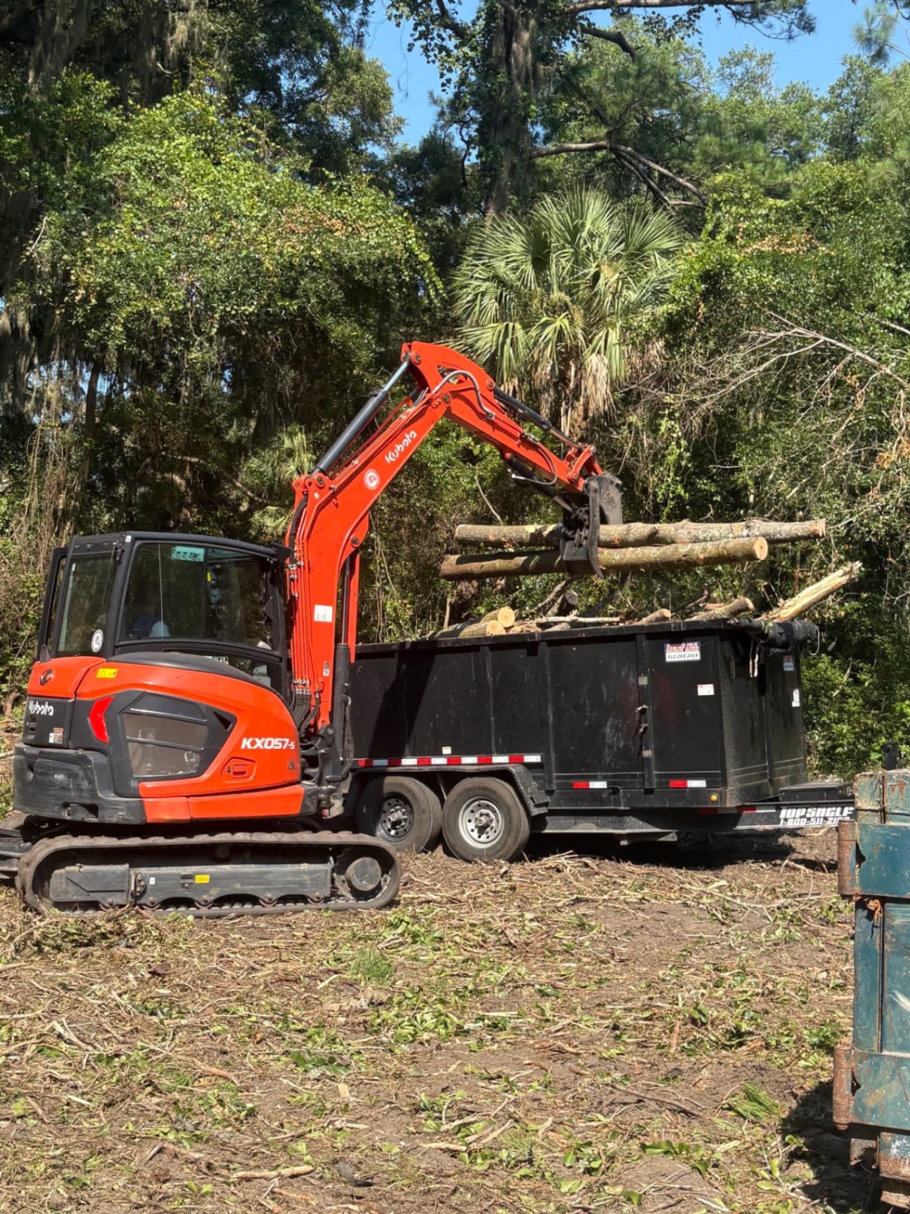 D.R. Excavations equipment on job site